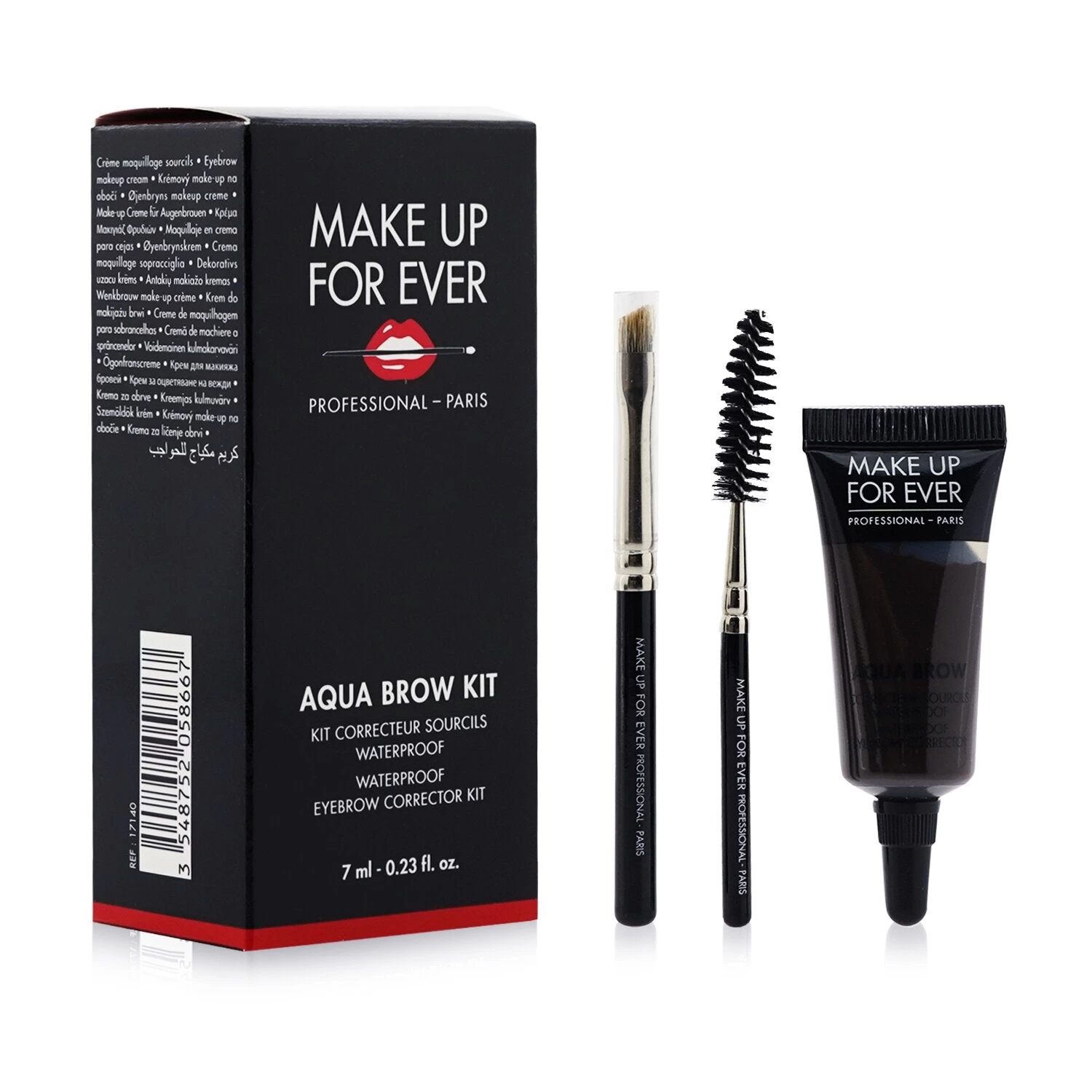 Make Up For Ever Aqua Brow Kit - #40 Brown Black 7ml/0.23oz 2 Make Up For Ever Aqua Brow Kit - #40 Brown Black 7ml/0.23oz - Image 2