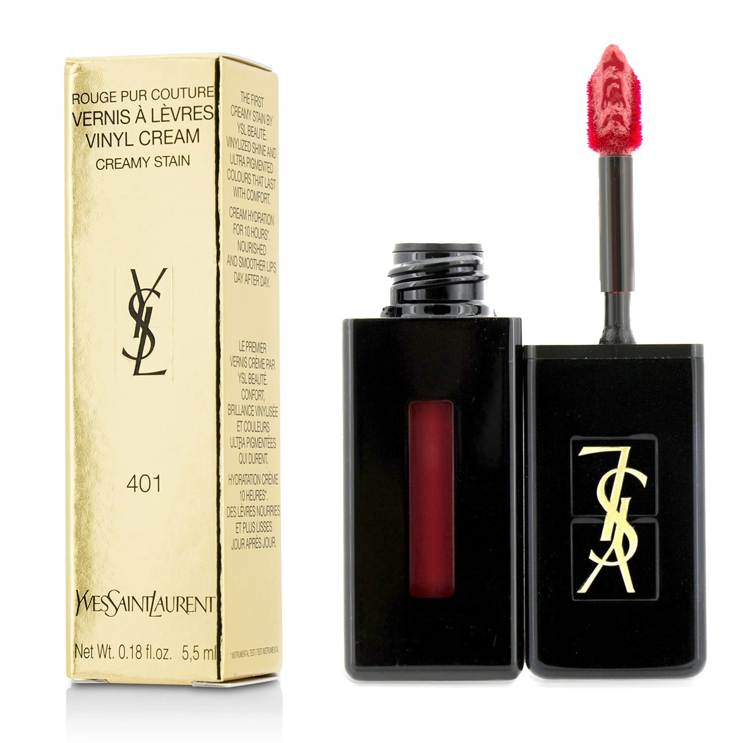 Yves Saint Laurent Rouge Pur Couture Vernis A Levres Vinyl Cream Creamy Stain - # 403 Rose Happening 5.5ml/0.18oz 2 Yves Saint Laurent Rouge Pur Couture Vernis A Levres Vinyl Cream Creamy Stain - # 403 Rose Happening 5.5ml/0.18oz - Image 2