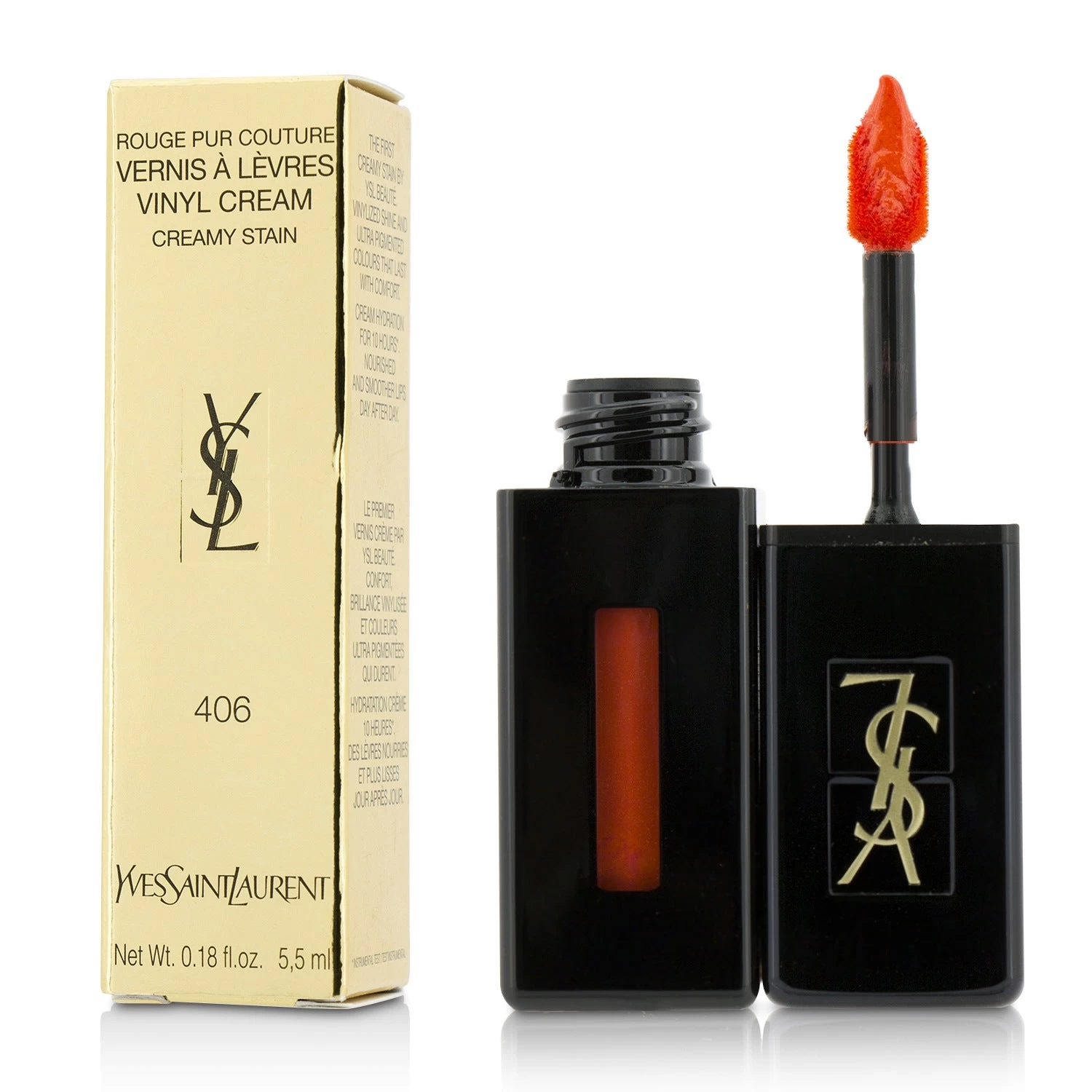 Yves Saint Laurent Rouge Pur Couture Vernis A Levres Vinyl Cream Creamy Stain - # 403 Rose Happening 5.5ml/0.18oz 7 Yves Saint Laurent Rouge Pur Couture Vernis A Levres Vinyl Cream Creamy Stain - # 403 Rose Happening 5.5ml/0.18oz - Image 7