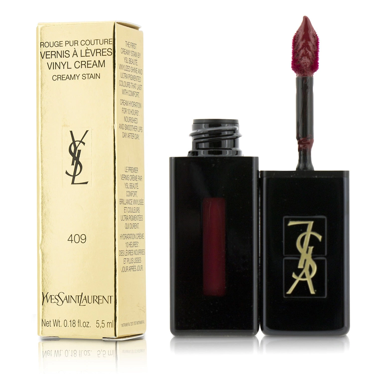 Yves Saint Laurent Rouge Pur Couture Vernis A Levres Vinyl Cream Creamy Stain - # 403 Rose Happening 5.5ml/0.18oz 13 Yves Saint Laurent Rouge Pur Couture Vernis A Levres Vinyl Cream Creamy Stain - # 403 Rose Happening 5.5ml/0.18oz - Image 13