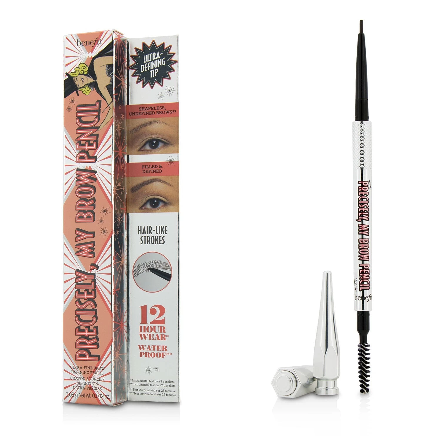 Benefit Precisely My Brow Pencil (Ultra Fine Brow Defining Pencil) - # 5 (Deep) 0.08g/0.002oz 4 Benefit Precisely My Brow Pencil (Ultra Fine Brow Defining Pencil) - # 5 (Deep) 0.08g/0.002oz - Image 4