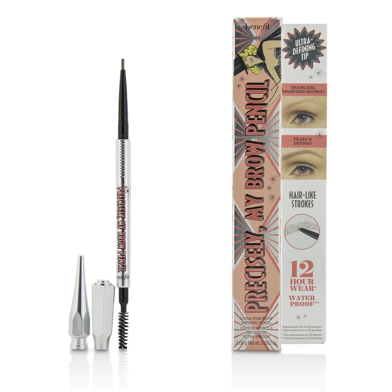 Benefit Precisely My Brow Pencil (Ultra Fine Brow Defining Pencil) - # 5 (Deep) 0.08g/0.002oz 7 Benefit Precisely My Brow Pencil (Ultra Fine Brow Defining Pencil) - # 5 (Deep) 0.08g/0.002oz - Image 7
