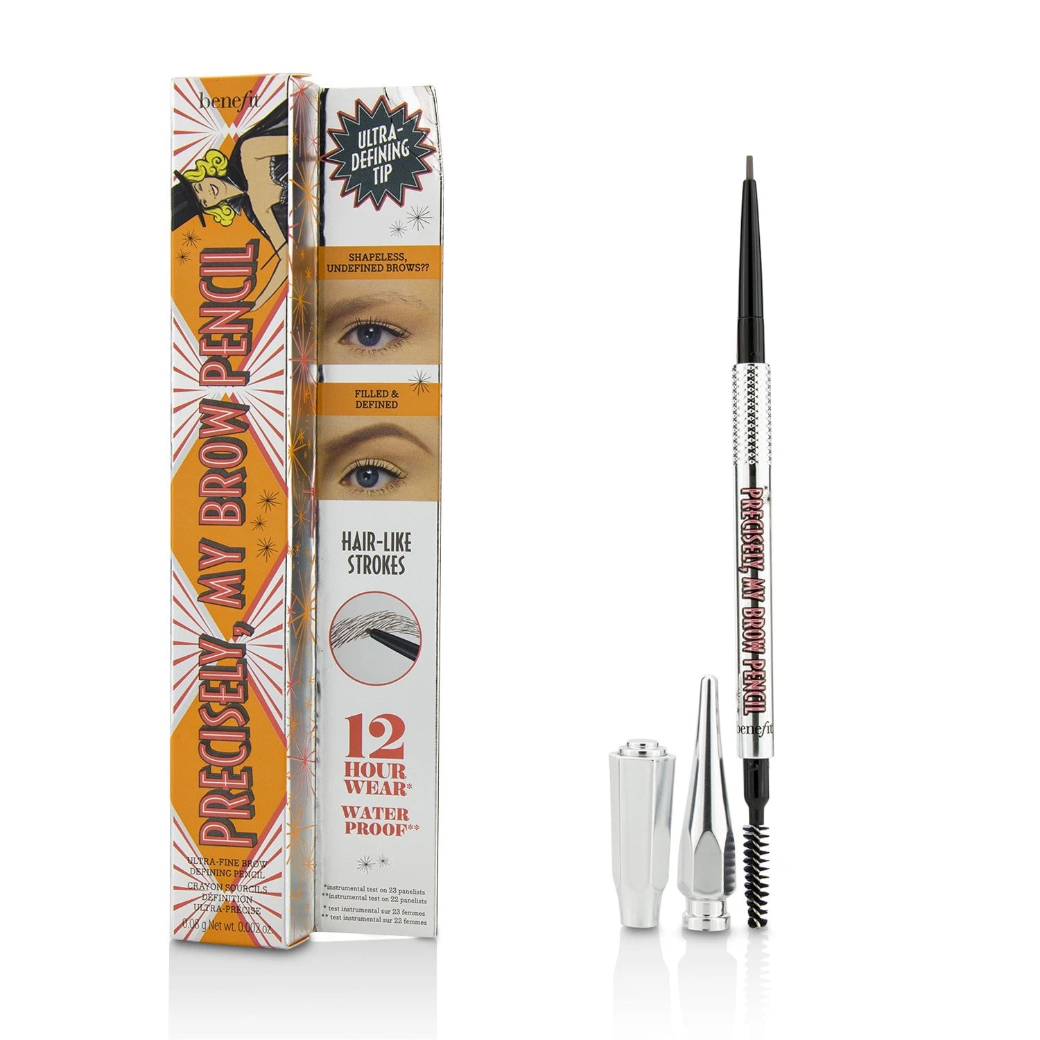 Benefit Precisely My Brow Pencil (Ultra Fine Brow Defining Pencil) - # 5 (Deep) 0.08g/0.002oz 10 Benefit Precisely My Brow Pencil (Ultra Fine Brow Defining Pencil) - # 5 (Deep) 0.08g/0.002oz - Image 10