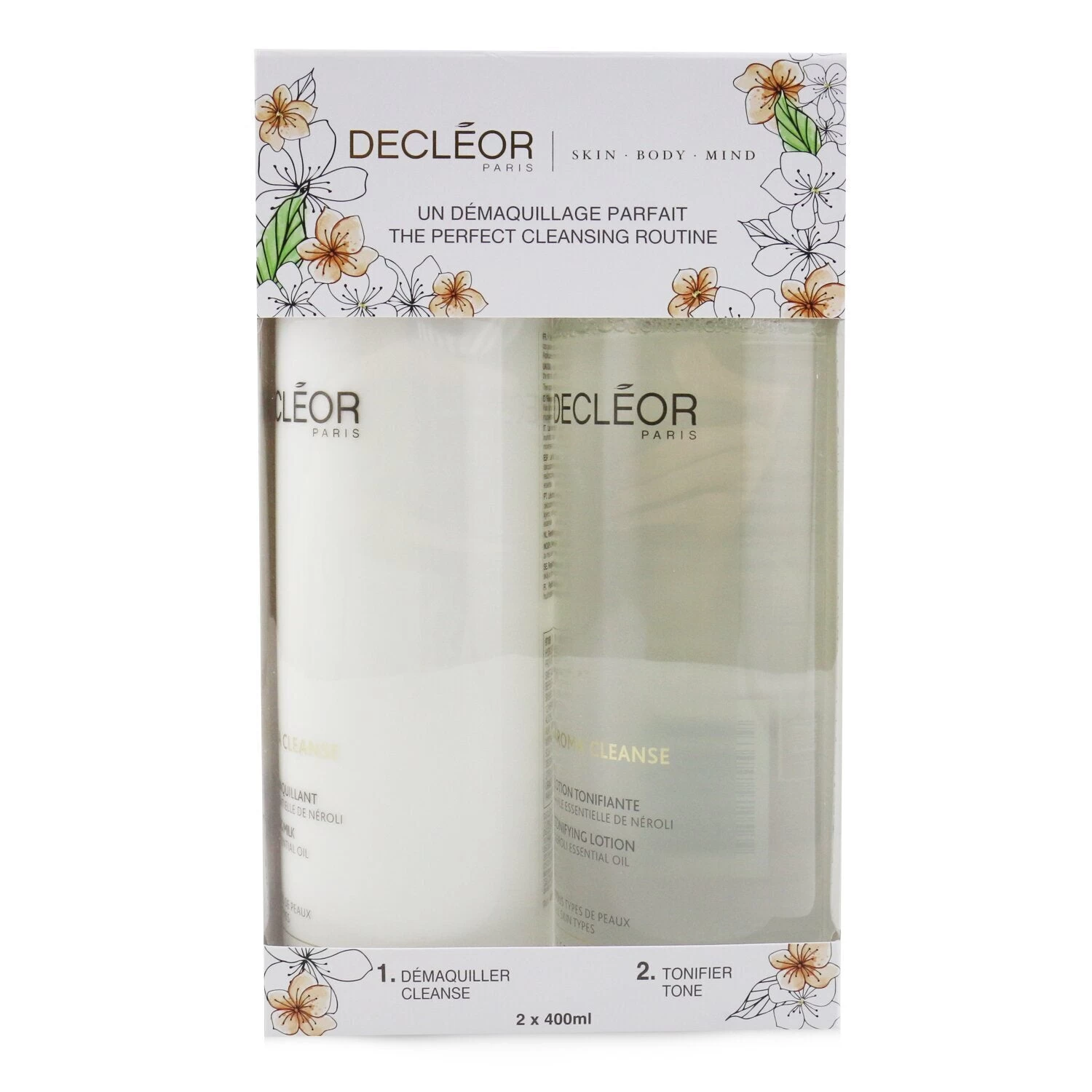 DECLÉOR Decleor Aroma Cleanse Prep & Finish Cleansing Duo: Essential Cleansing Milk 400ml+ Essential Tonifying Lotion 400ml 2pcs 1 DECLÉOR Decleor Aroma Cleanse Prep & Finish Cleansing Duo: Essential Cleansing Milk 400ml+ Essential Tonifying Lotion 400ml 2pcs