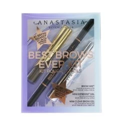 Anastasia Beverly Hills Best Brows Ever Kit (Brow Wiz + Mini Dipbrow Gel + Mini Clear Brow Gel) - # Medium Brown 3pcs