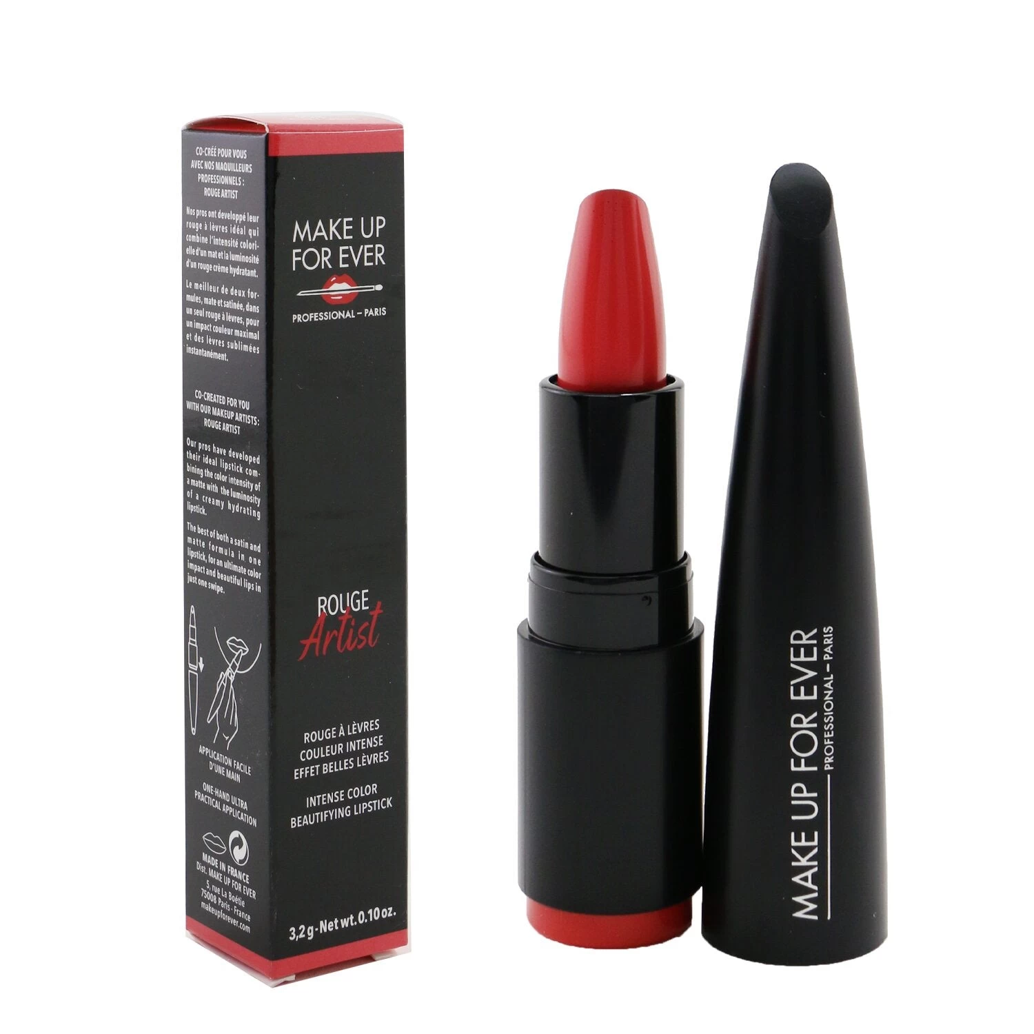 Make Up For Ever Rouge Artist Intense Color Beautifying Lipstick - # 308 Cheeky Candy 3.2g/0.1oz 2 Make Up For Ever Rouge Artist Intense Color Beautifying Lipstick - # 308 Cheeky Candy 3.2g/0.1oz - Image 2