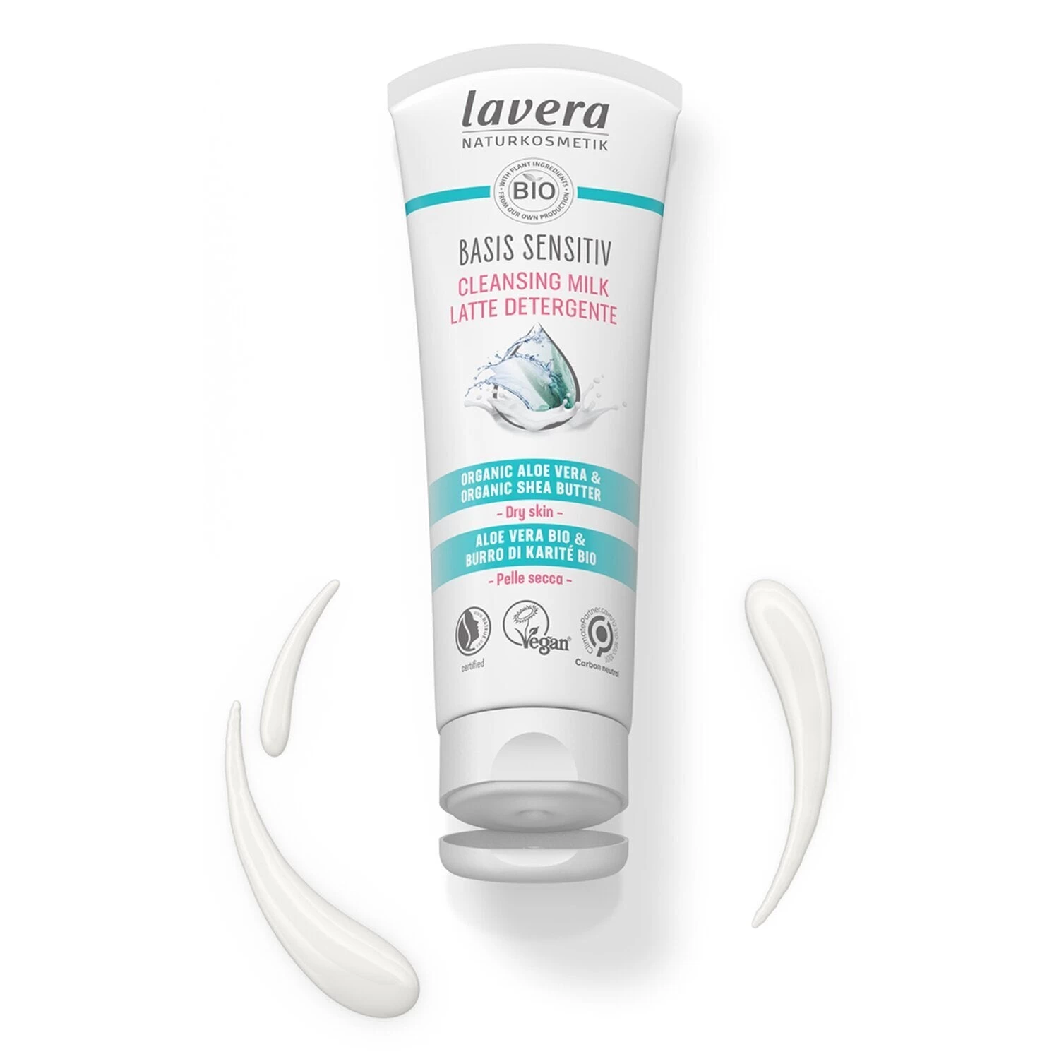 Lavera Basis Sensitiv Cleansing Milk - Organic Aloe Vera & Organic Shea Butter (For Dry & Sensitive Skin) 125ml/4oz 3 Lavera Basis Sensitiv Cleansing Milk - Organic Aloe Vera & Organic Shea Butter (For Dry & Sensitive Skin) 125ml/4oz - Image 3
