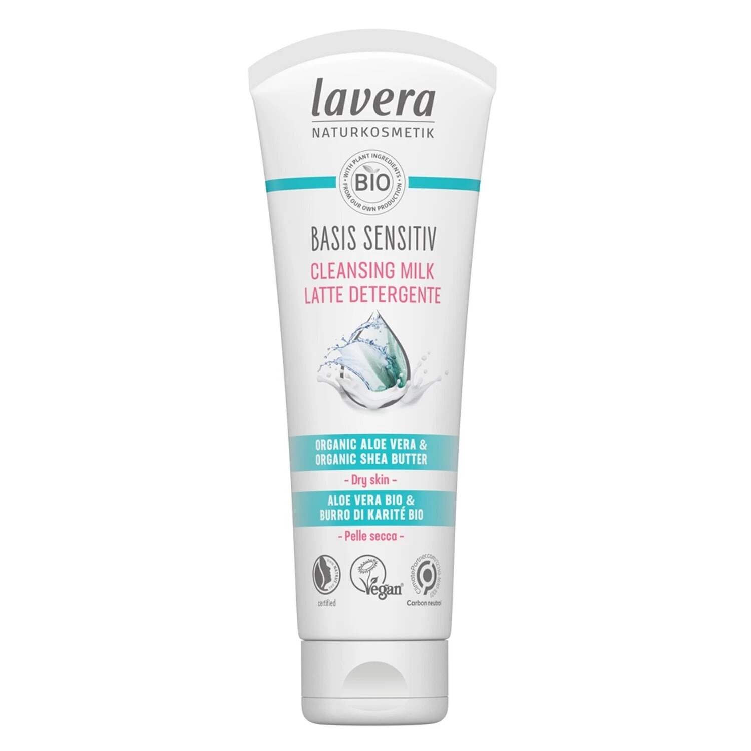 Lavera Basis Sensitiv Cleansing Milk - Organic Aloe Vera & Organic Shea Butter (For Dry & Sensitive Skin) 125ml/4oz 1 Lavera Basis Sensitiv Cleansing Milk - Organic Aloe Vera & Organic Shea Butter (For Dry & Sensitive Skin) 125ml/4oz
