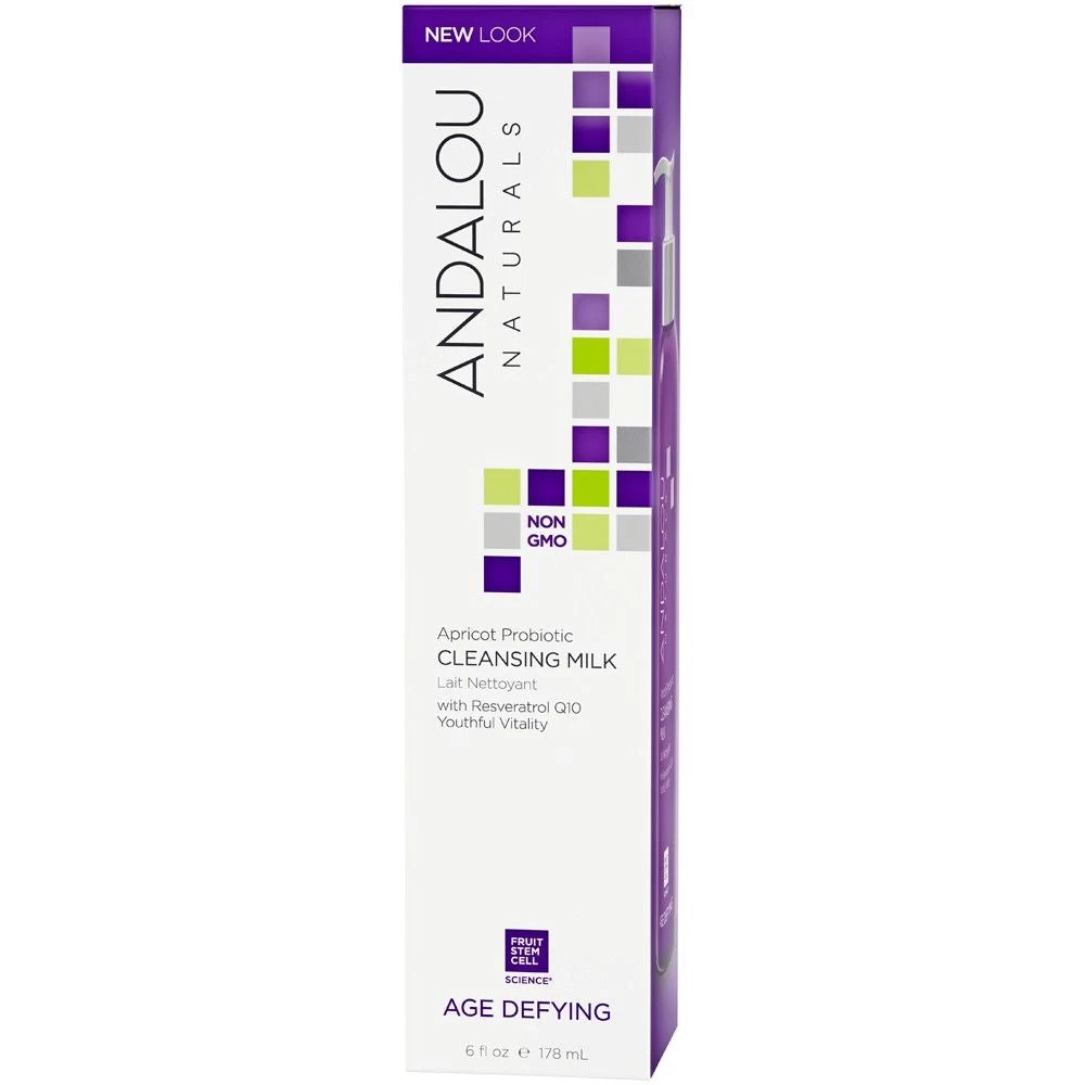 Andalou Naturals Age Defying Apricot Probiotic Cleansing Milk 178ml 1 Andalou Naturals Age Defying Apricot Probiotic Cleansing Milk 178ml