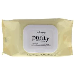 Philosophy Purity Made Simple One Step Facial Cleansing Cloths By Philosophy For Unisex - 30 Count Wipes